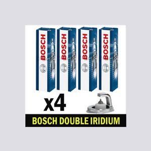 Bosch Spark Plugs Logo - 4x Bosch Iridium Spark Plugs for HONDA LOGO 1.3 CHOICE3/3 D13B7 ...