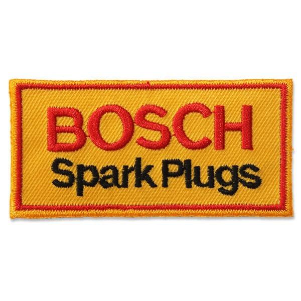 Bosch Spark Plugs Logo - BOSCH SPARK PLUG LOGO EMBROIDERY EMBROIDERED IRON ON PATCHES OR SEW