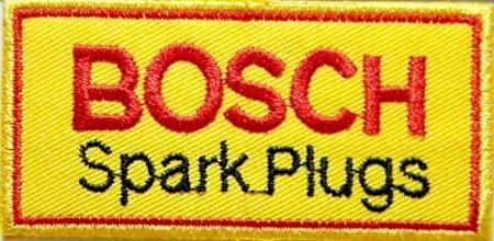 Bosch Spark Plugs Logo - BOSCH Spark Plugs Logo Racing T-shirt Jacket Patch Sew Iron on ...