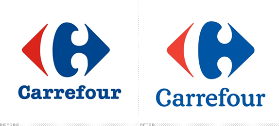 Carrefour Logo - Brand New: Carrefour Fades (to Color)