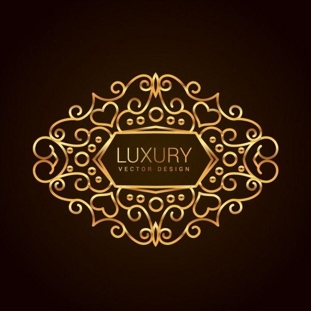 Luxury Black and Gold Logo - Ornamental luxury golden premium Vector | Free Download