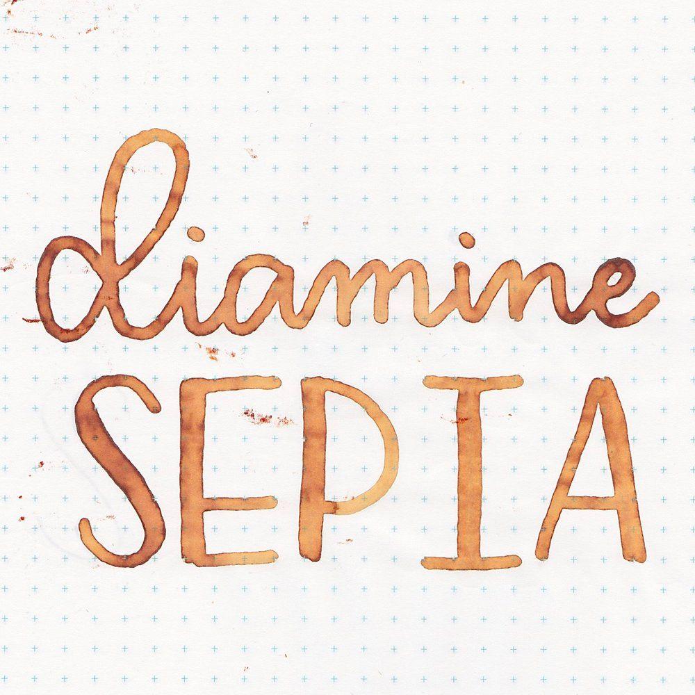 Sepia Peach Logo - Ink Review : Diamine Sepia