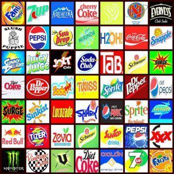 Famous Drinks Logo - Soft drink logos (169 pieces) | Brands + Logos + Branding + ...