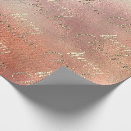 Sepia Peach Logo - Merry Christmas Peach Gold Sepia Burlap Cottage Wrapping Paper