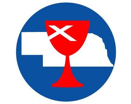 Disciples Chalice Logo - LOGO CCN BLUE CIRCLE RED CHALICE – Disciples of Christ in Nebraska