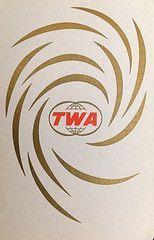 TWA Globe Logo - TWA playing card with TWA globe logo | Trans World Airlines in 2018 ...