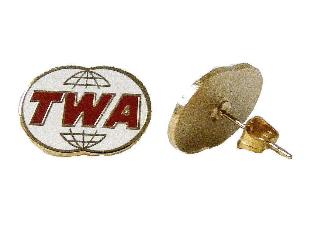 TWA Globe Logo - TWA Globe Logo Earrings – Airline Employee Shop