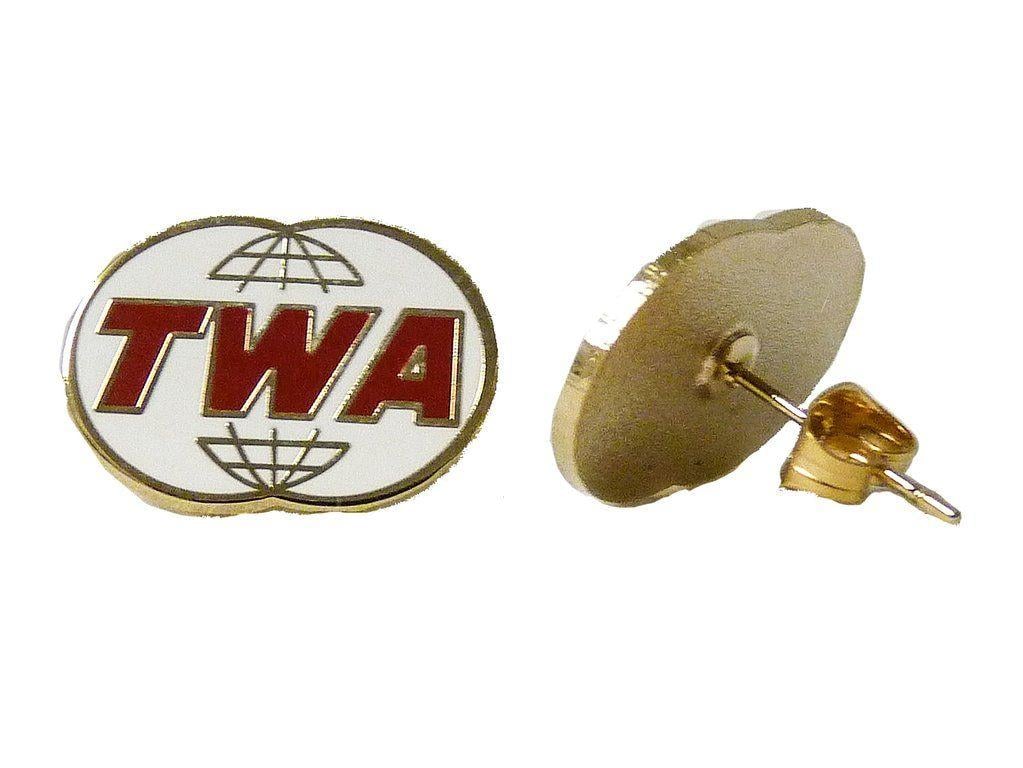 TWA Globe Logo - TWA Globe Logo Earrings