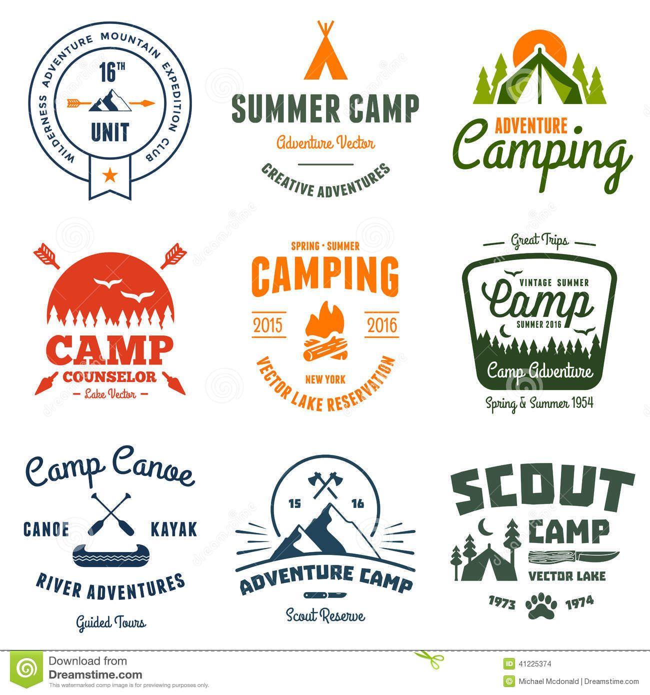 Summer Camp Logo - Vintage Camp Graphics - Download From Over 39 Million High Quality ...