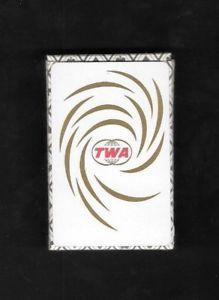 TWA Globe Logo - TWA PLAYING CARDS. -- GOLD SWIRL / GLOBE LOGO | eBay