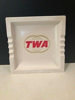 TWA Globe Logo - TWA/TRANS WORLD AIRLINES Vintage Ashtray Twin Globe Logo - Very Good ...