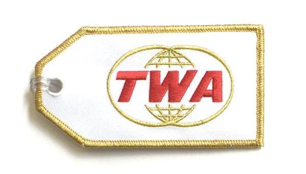 TWA Globe Logo - TWA Globe Embroidered Luggage Tag] | Flight Attendant Shop