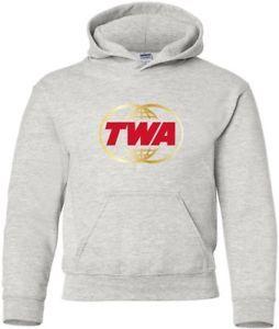 TWA Globe Logo - TWA Globe Vintage Logo US Airline Hooded Sweatshirt HOODY