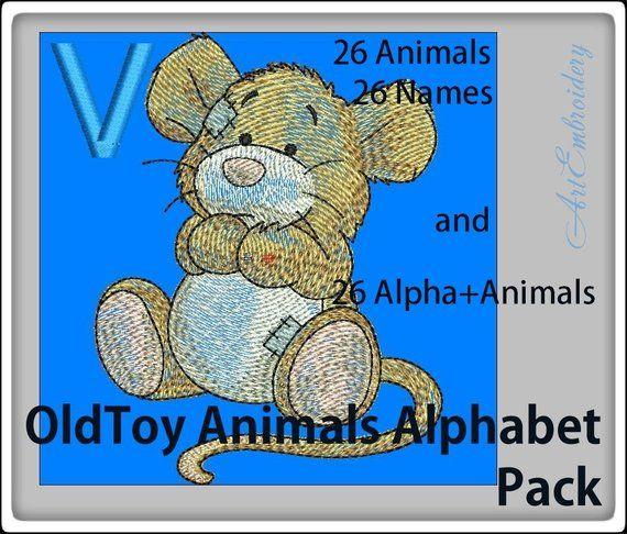 Old Toy Machine Logo - Animals Alphabet Pack a series Old Toy Machine | Etsy