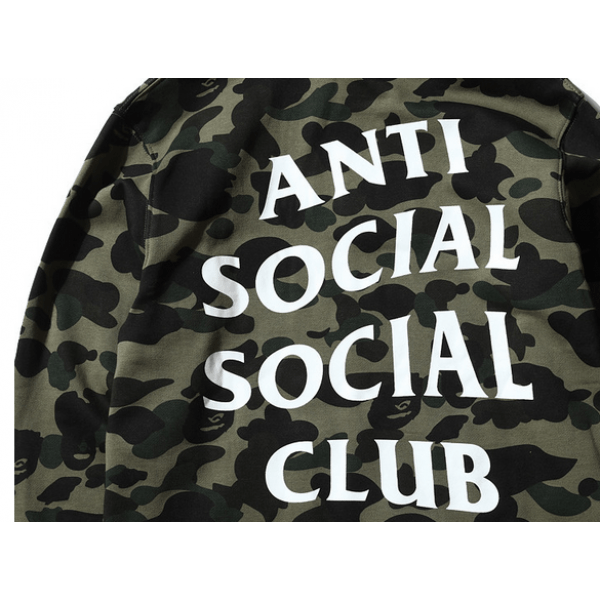 Assc Logo - New! Anti Social Social Club ASSC Logo Camo Hoodie. Buy Anti Social