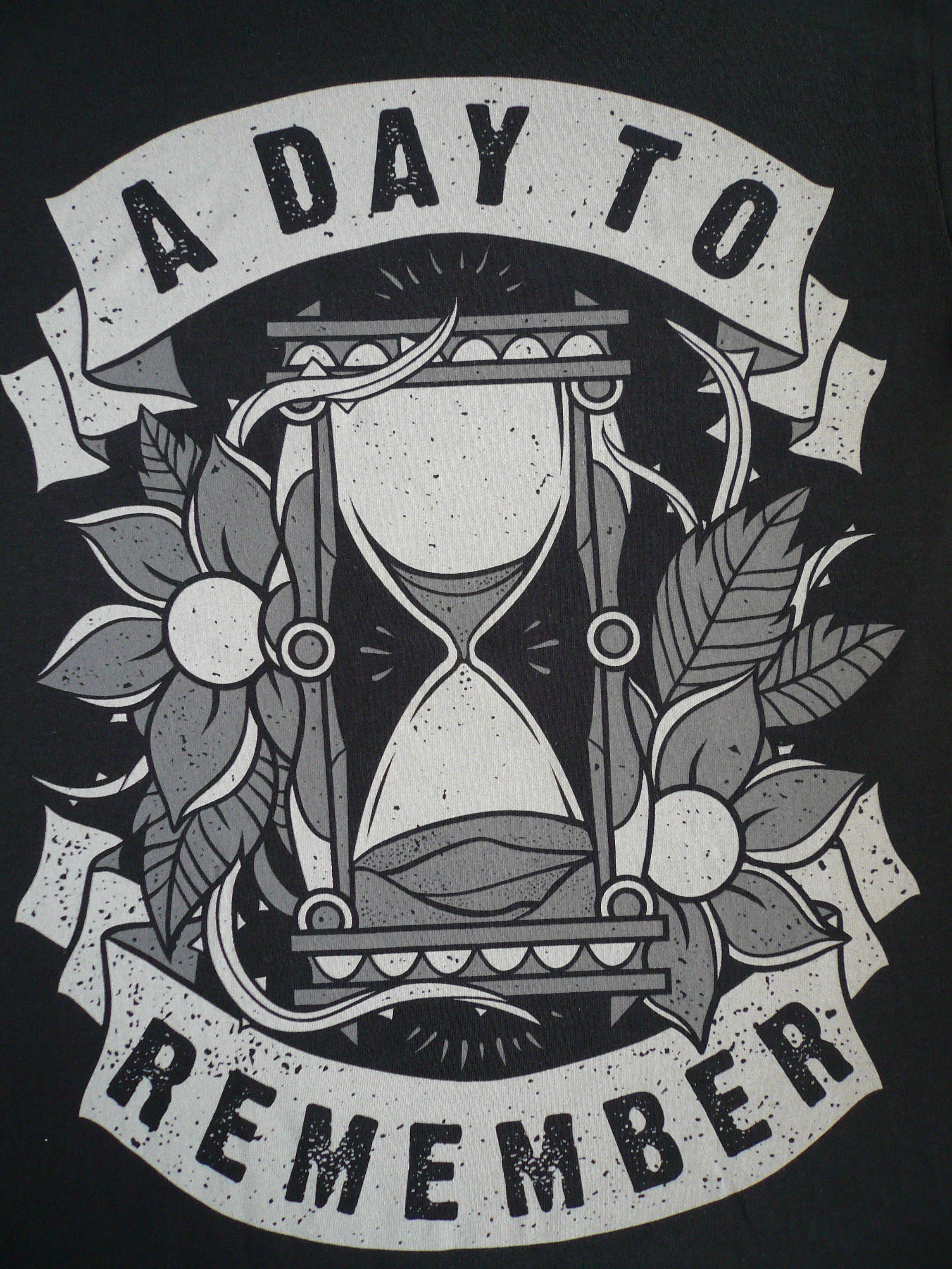 Adtr Logo - A Day To Remember Hourglass T Shirt Amsterdam Waterlooplein