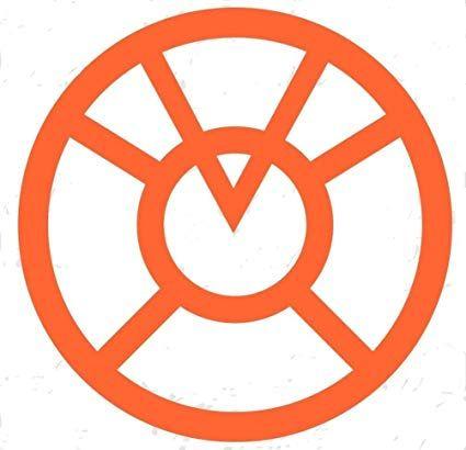 Orange DC Comics Logo - Amazon.com : DC Comics ORANGE LANTERN CORP 4.5