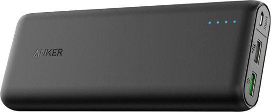 Anker Battery Logo - Anker PowerCore 20,000 mAh Portable Charger for Most USB-Enabled ...