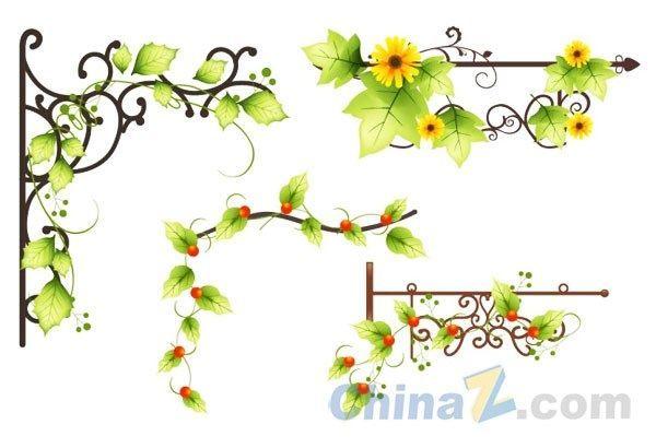 Vine Flower Logo - Flower flower vine vector | Vines for kitchen | Flowers, Vines ...