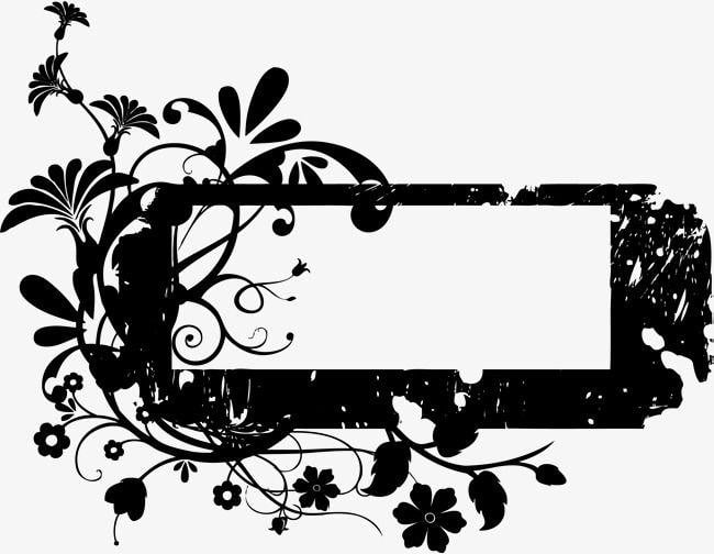 Vine Flower Logo - Black Flower Vine Logo, Flower Clipart, Vine Clipart, Logo Clipart ...
