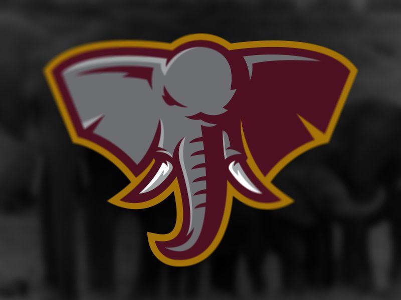 Maroon Sports Logo - Elephant logo