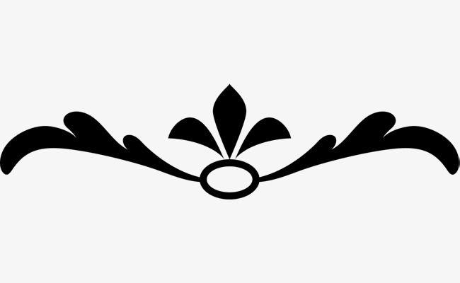 Vine Flower Logo - Black Lines Flower Vine, Flower Clipart, Vine Clipart, Black Lines