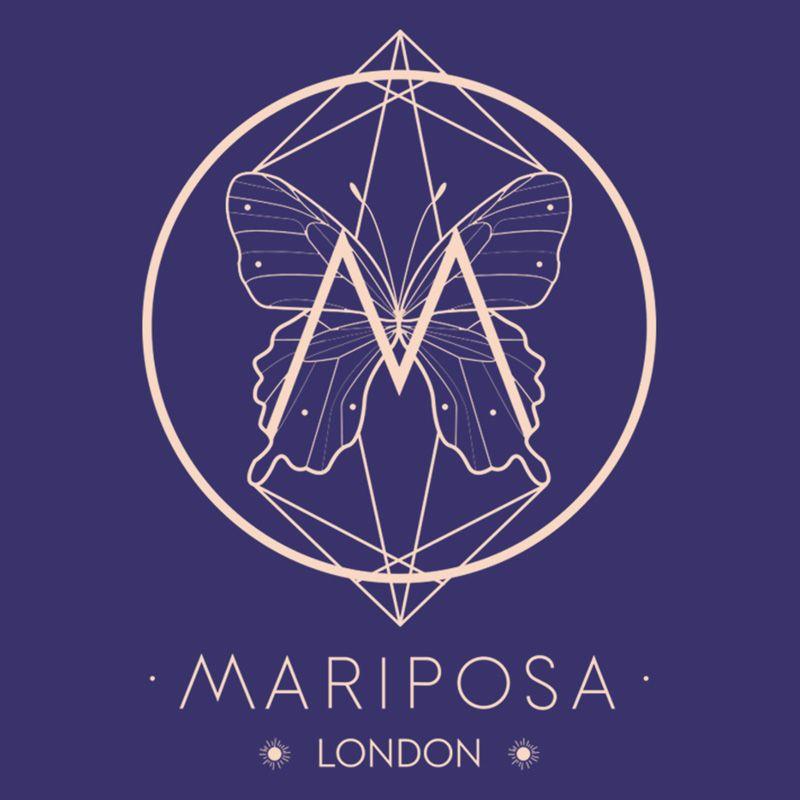 Mariposa Logo - Blue Triangle butterfly. • M A R I P O S A L O N D O N