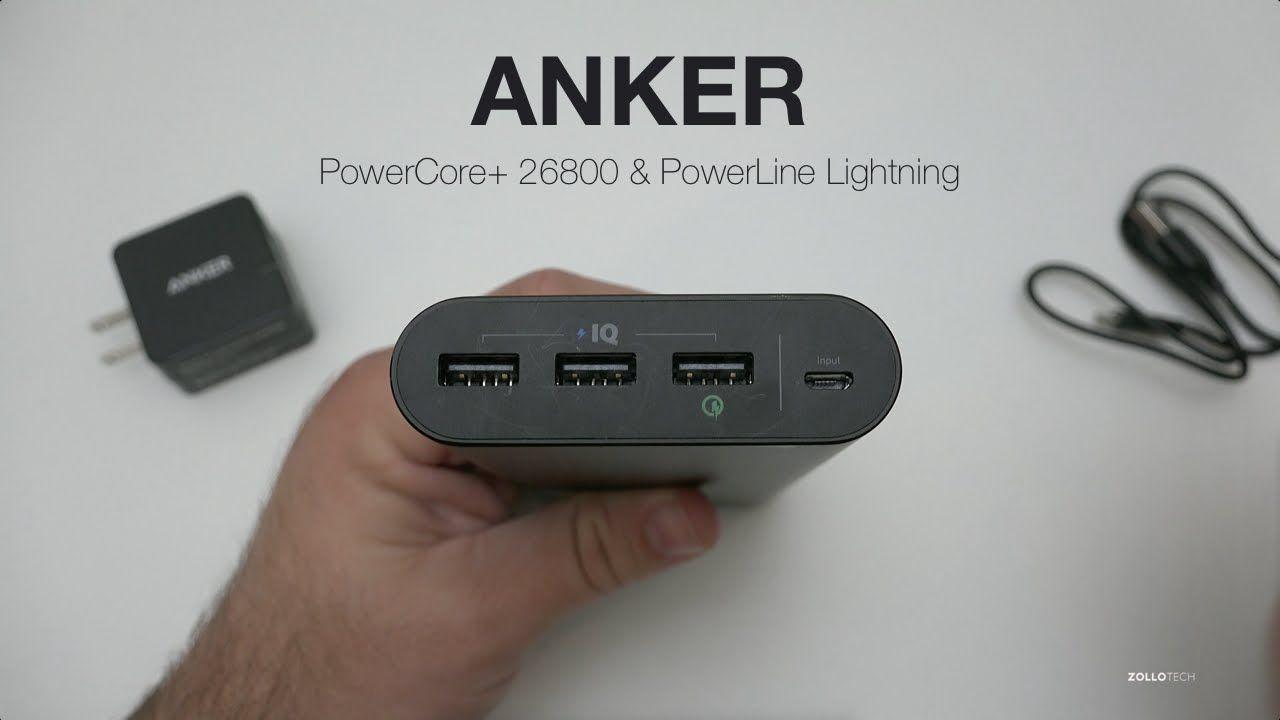 Anker Battery Logo - Anker PowerCore+ 26800 Quick Charge Battery Review - YouTube