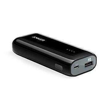 Anker Battery Logo - Power Bank, Anker Astro E1 5200mAh Portable Charger Candy Bar Sized
