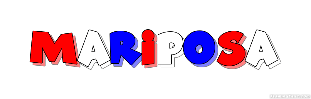 Mariposa Logo - United States of America Logo. Free Logo Design Tool from Flaming Text
