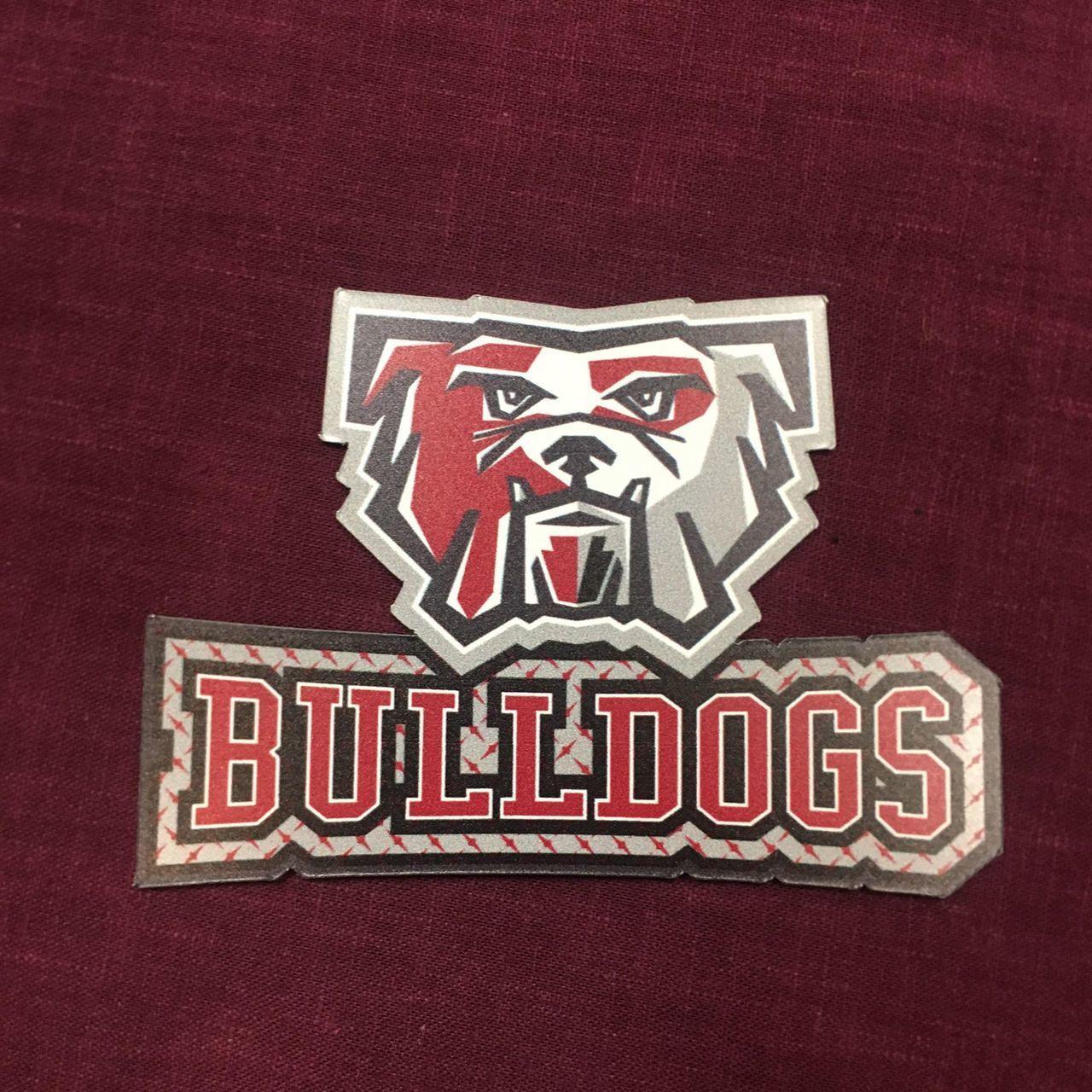 Maroon Sports Logo - Bulldog Sports Logo Magnet of Champ College Store; Thaddeus