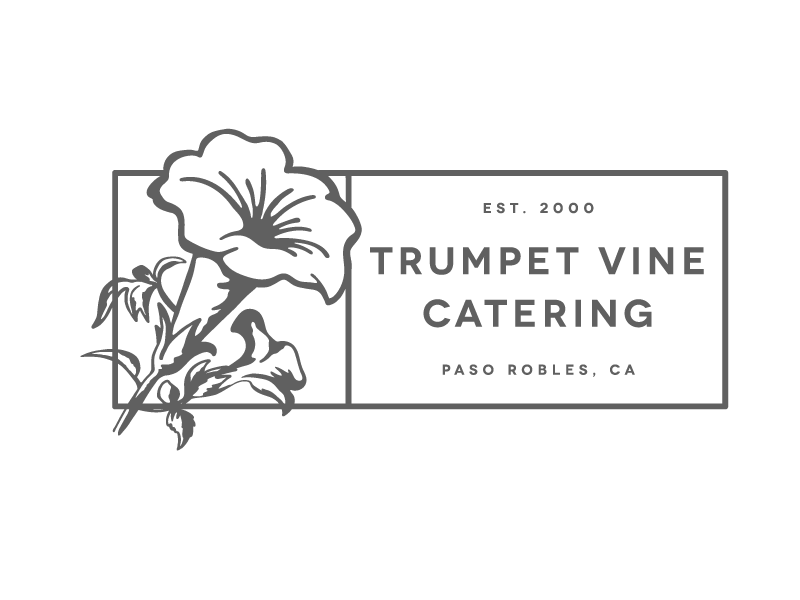 Vine Flower Logo - Trumpet Vine Catering by Newman Creative Studios
