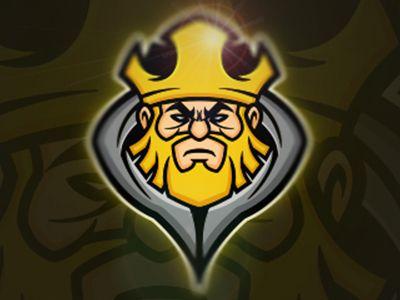 Yellow King Logo - Evil King Mascot Logo by Mascot Logo Captain | Dribbble | Dribbble