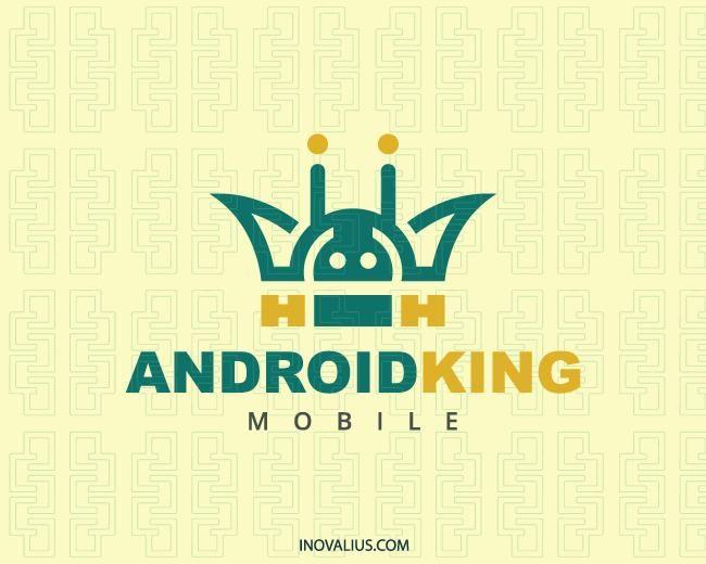 Yellow King Logo - Android King Logo Design | Inovalius