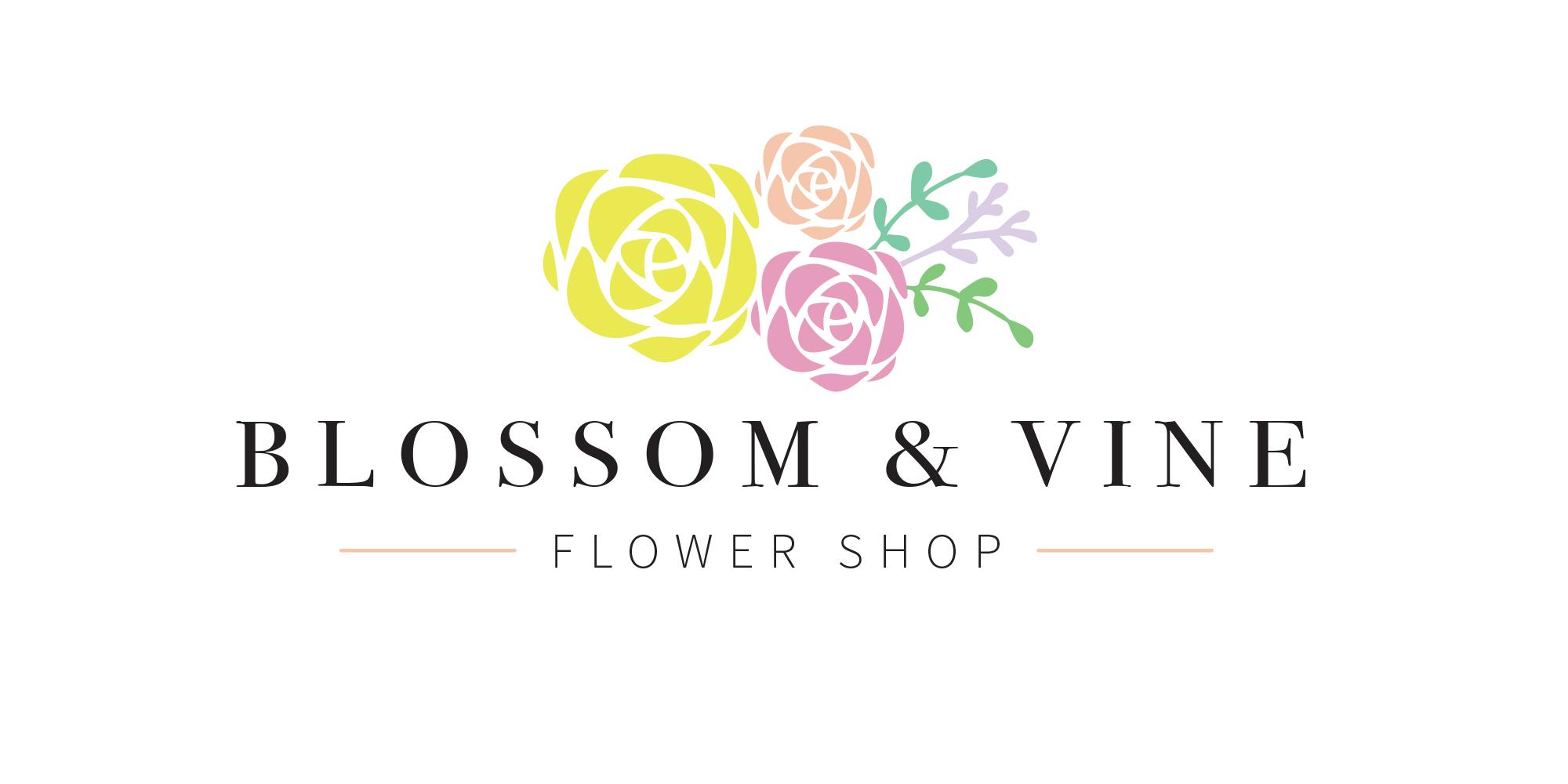 Vine Flower Logo - Ashley Nerud › Blossom & Vine