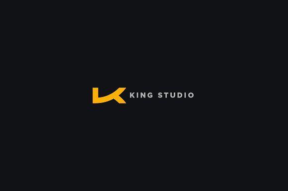 Yellow King Logo - King Studio - Letter K Logo ~ Logo Templates ~ Creative Market