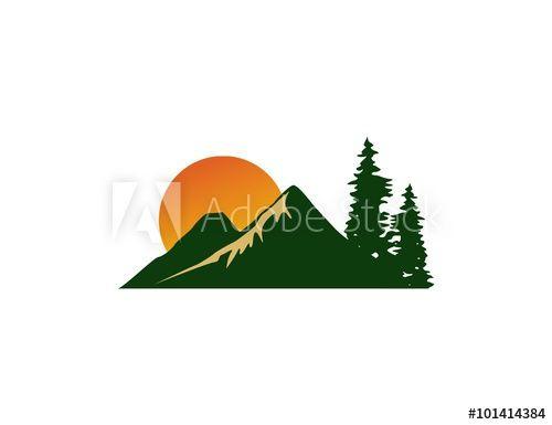 Mountain with Sun Logo - Mountain sun logo - Buy this stock vector and explore similar ...