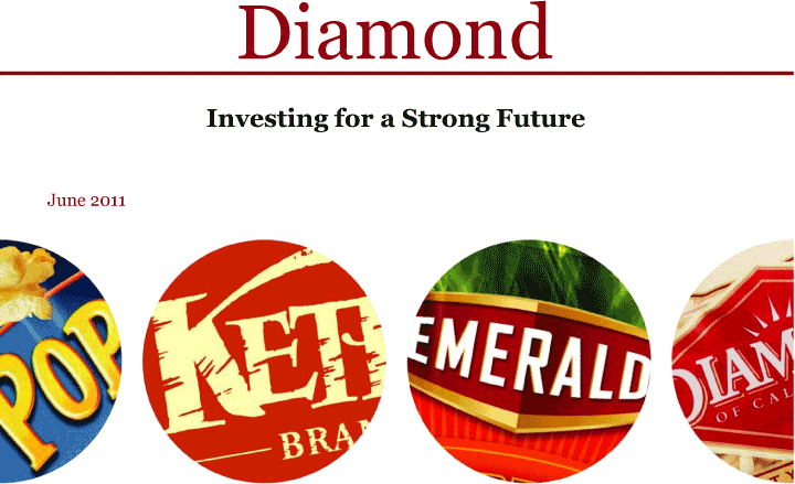 Diamond Foods Logo - Diamond Foods Inc 8 K 99.1 2011