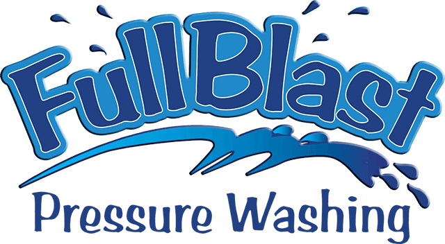 Pressure Washing Service Logo - Residential Pressure Washing Services. Full Blast Pressure Washing