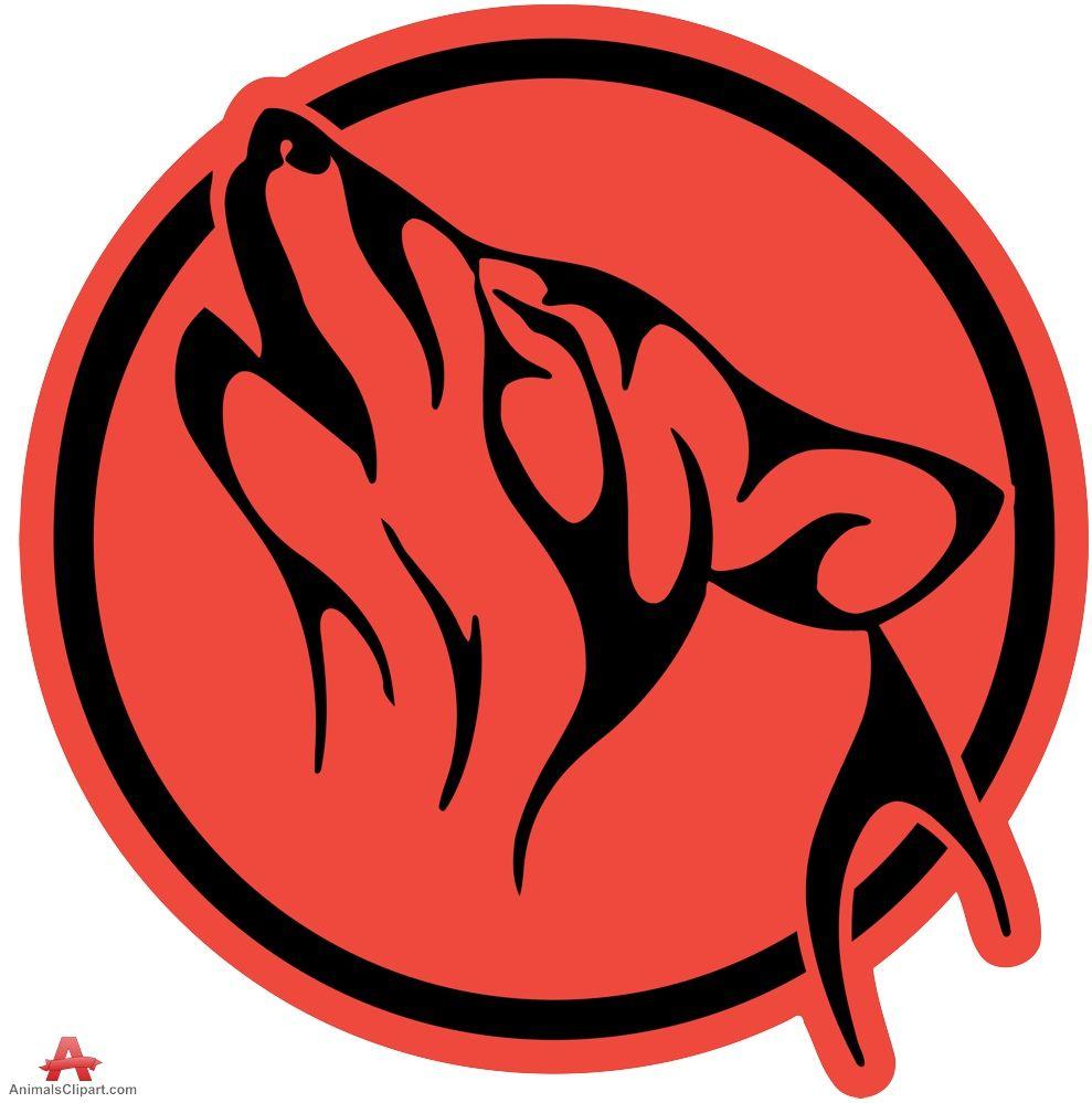 Red Wolf Paw Logo - Red Wolf Paw Print - Clip Art Library
