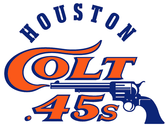 Colt Gun Logo - Houston Colt .45s Primary Logo - National League (NL) - Chris ...