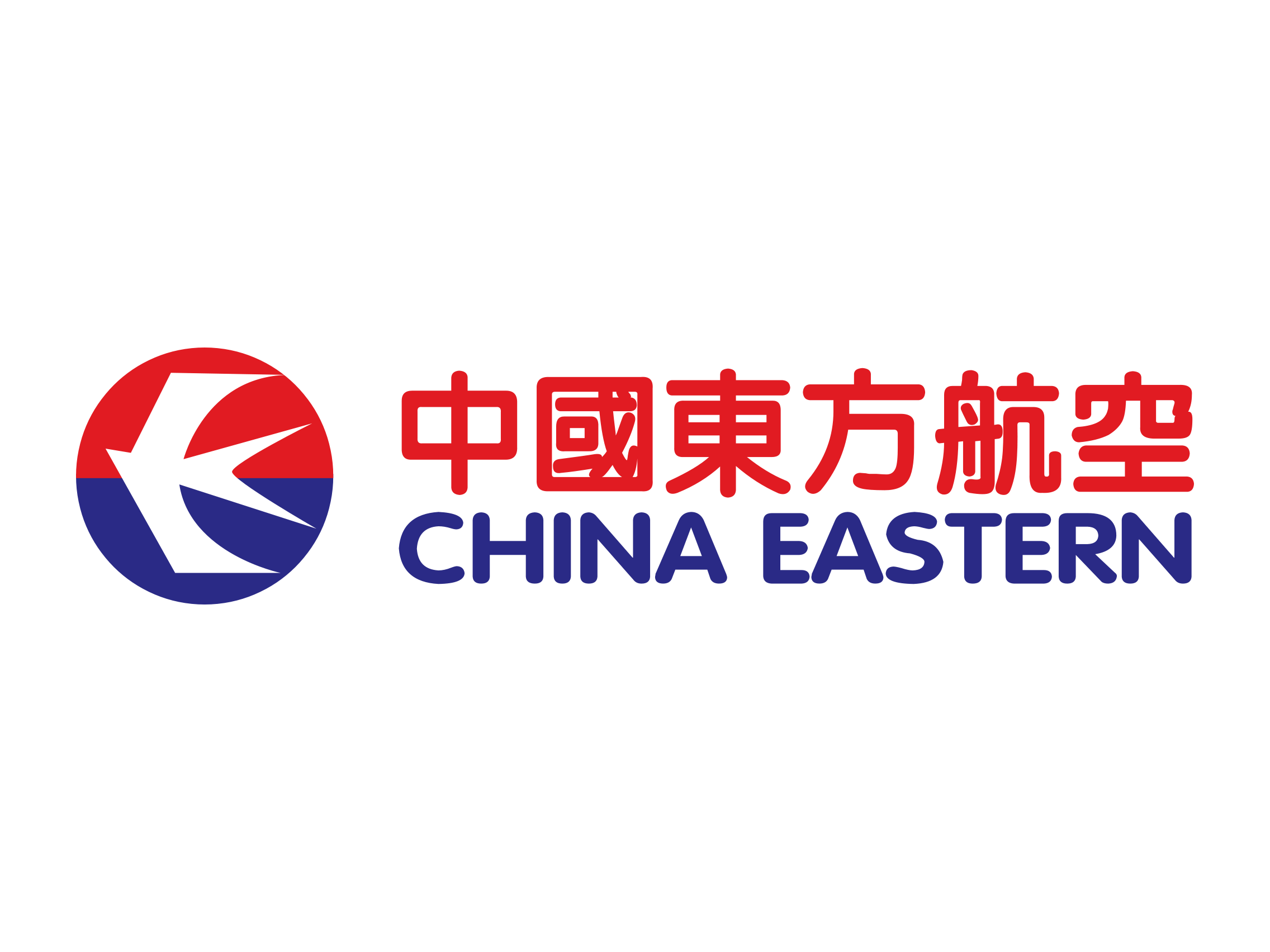 Chinese Blue and Red Logo - China Eastern logo