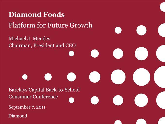 Diamond Foods Logo - Diamond Foods, Inc. Presentation