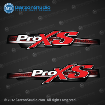 Pro XS Logo - Mercury 2013 Optimax proXS decal set