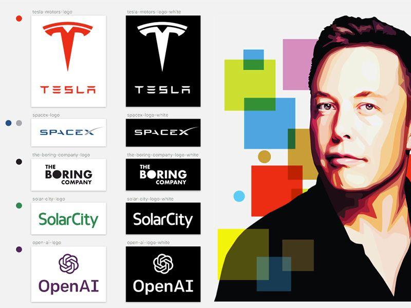 Elon Musk Openai Logo - Tesla Motors - Space X - Boring Company Vector Logos Sketch freebie ...