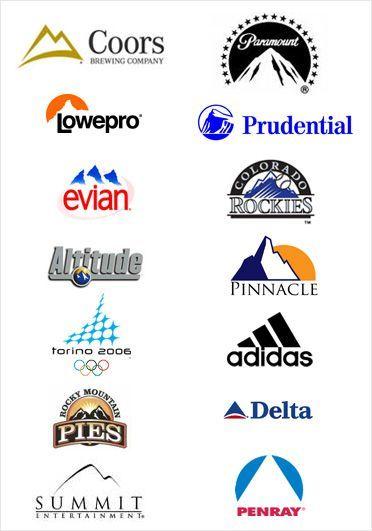 Famous Mountain Logo - Different logos with mountains | logo&VI | Logo inspiration, Logos ...