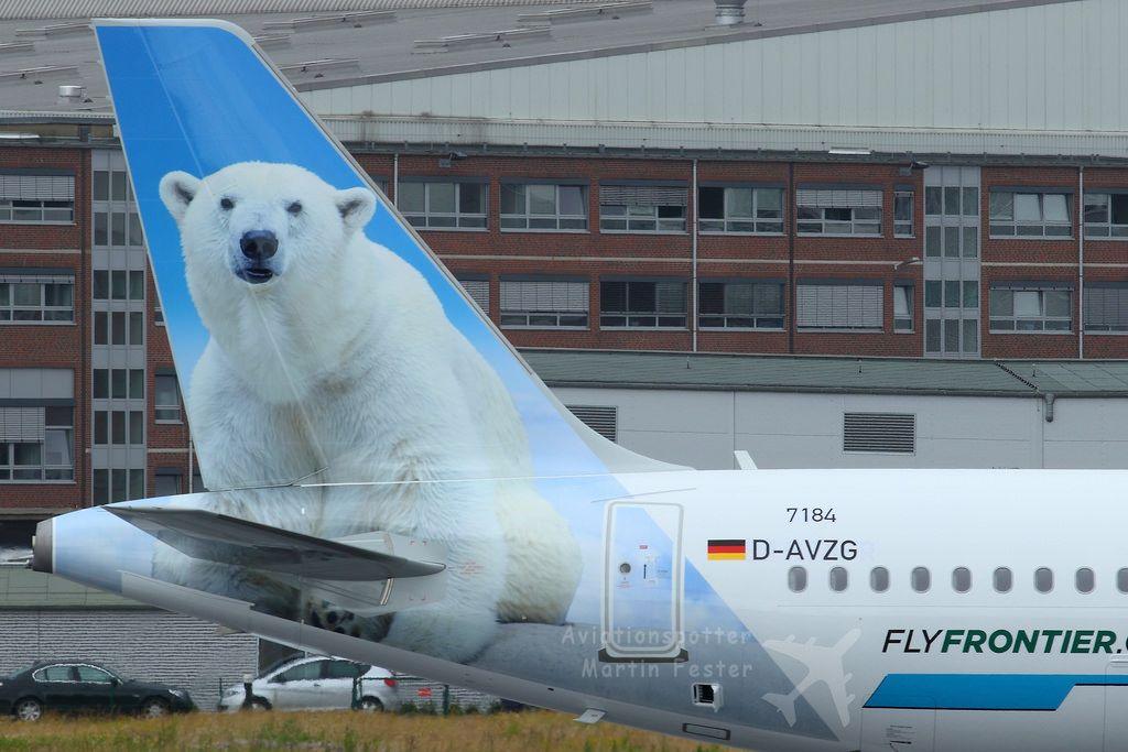 Airline Polar Bear Logo - D AVZG // Frontier Airlines // A321 211SL // MSN 7184 // N