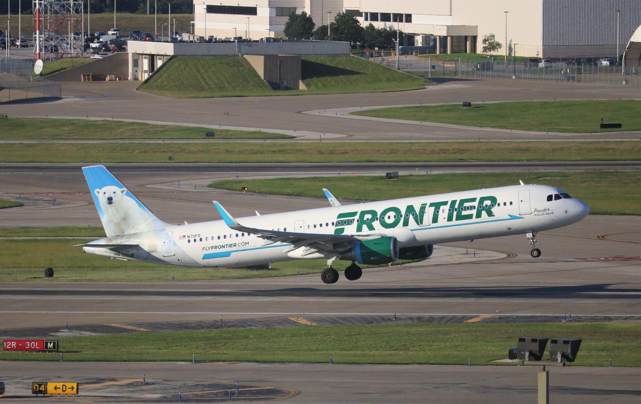 Airline Polar Bear Logo - Frontier Airlines A321