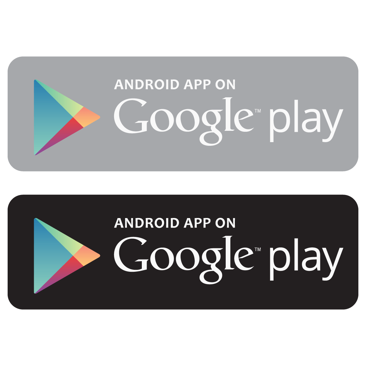 Andriod App On Google Play Logo - Android App On Google Play Logo Vector | Free Vector Silhouette ...