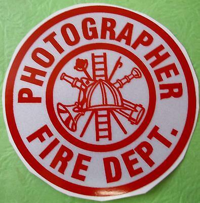 Fire Red and White Circle Logo - PHOTOGRAPHER FIRE Dept 3